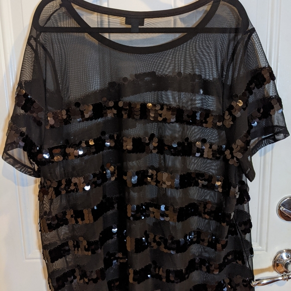 Torrid Sequin/Mesh Top Size 3 - Picture 3 of 7